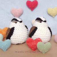 Amigurumi Long-tailed Tits  シマエナガのあみぐるみ